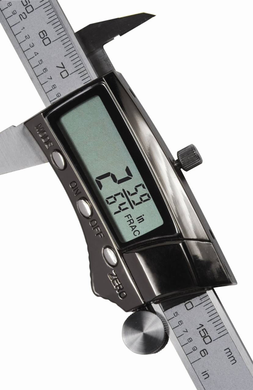 General Digital Fractional Caliper with Extra-Large LCD Screen, 3 Mode Display, 6-Inches 147