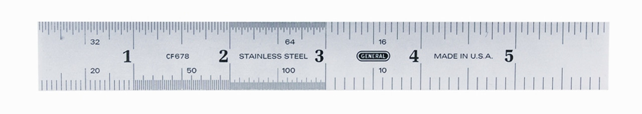 General Precision 6 In./150mm Flexible Steel Ruler CF678MED
