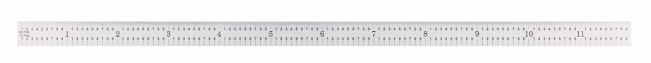 General Ultratest 12 In. Flexible Steel Ruler with 5R Graduations CF1245