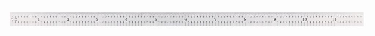 General Tools General Ultratest 12 In. Flexible Steel Ruler with 5R Graduations CF1245 