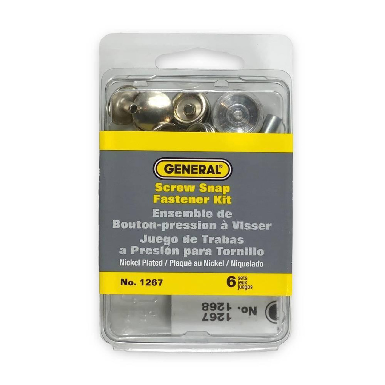 General Tools General Screw Snap Fastener Kit 1267  General Tools General Screw Snap Fastener Kit 1267