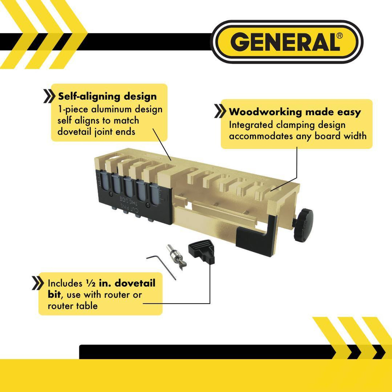 General E-Z Pro Dovetailer II Dovetail Jig 861