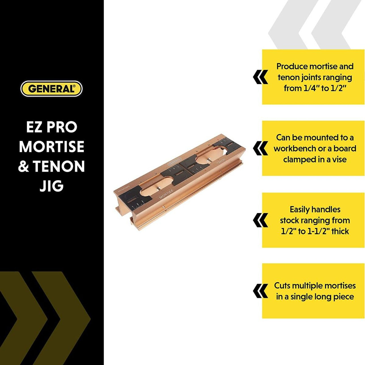 General E-Z Pro Aluminum Mortise & Tenon Jig Kit 870