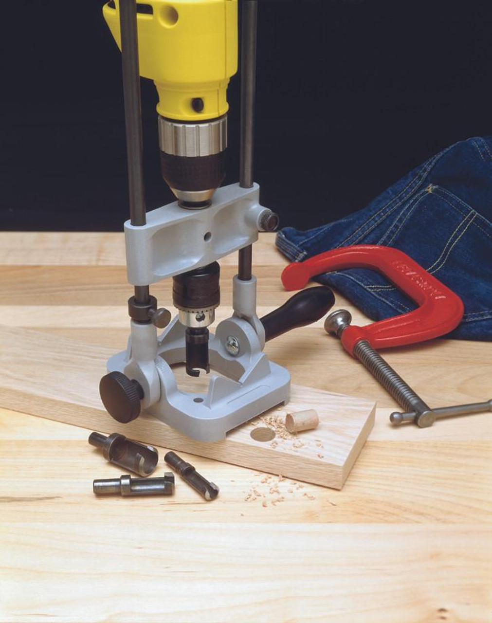 General Tools General Precision Drill Guide For 3/8-Inch or 1/2-Inch Power Drills, Portable & Lightweight, Folds Flat for Storage 36/37 