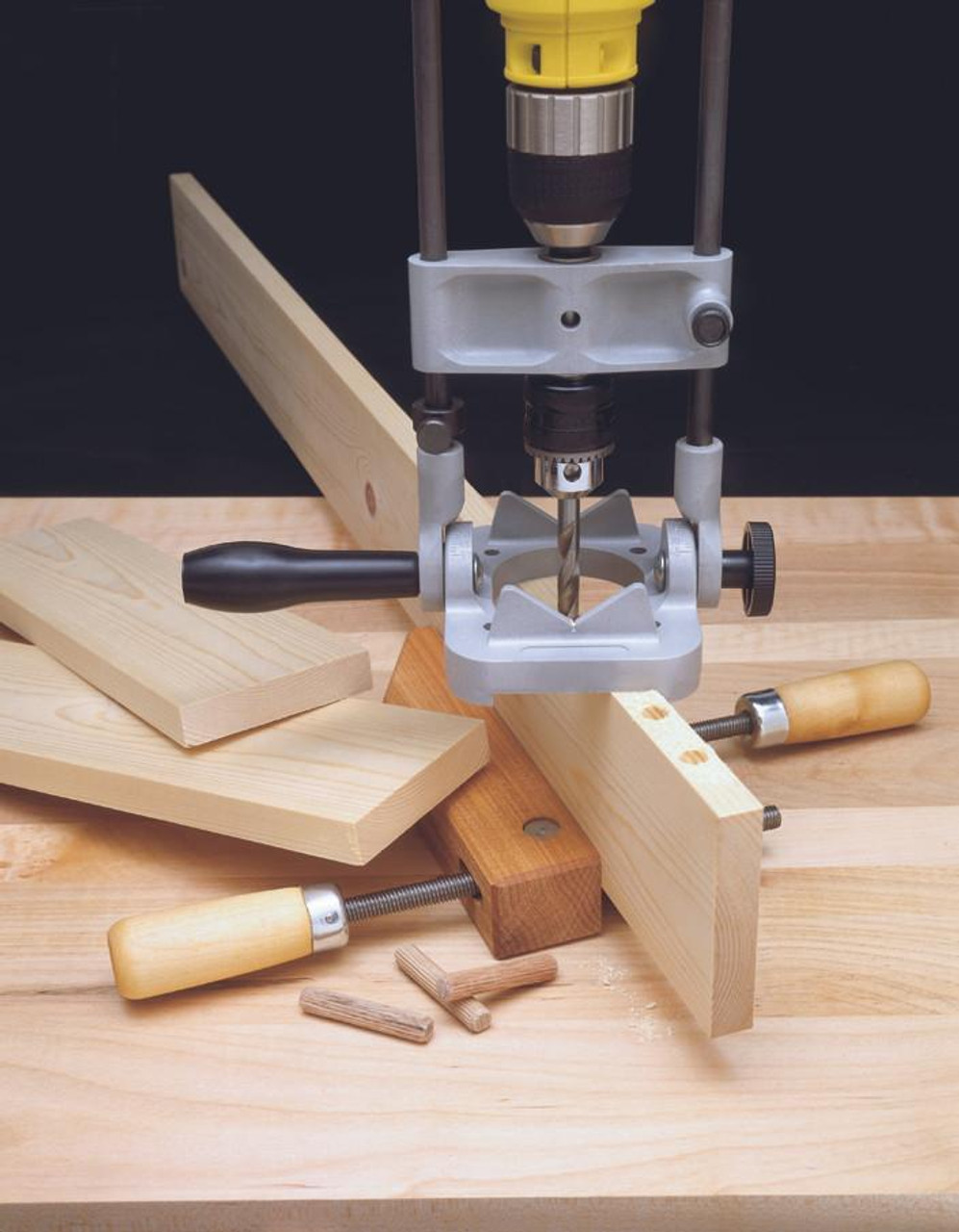 General Tools General Precision Drill Guide For 3/8-Inch or 1/2-Inch Power Drills, Portable & Lightweight, Folds Flat for Storage 36/37 