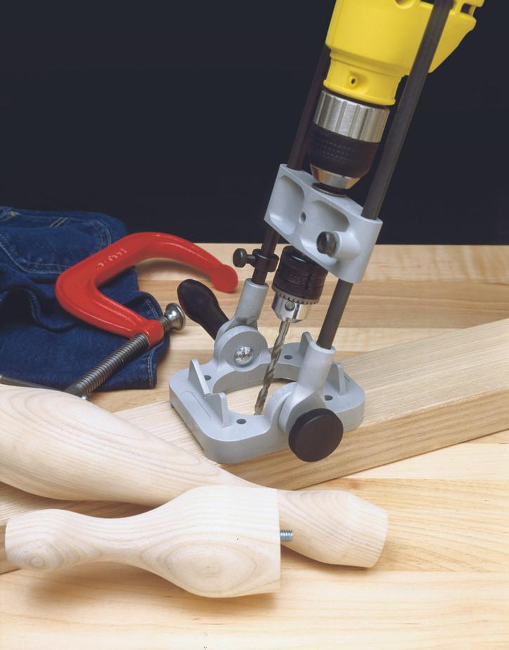 General Tools General Precision Drill Guide For 3/8-Inch or 1/2-Inch Power Drills, Portable & Lightweight, Folds Flat for Storage 36/37 
