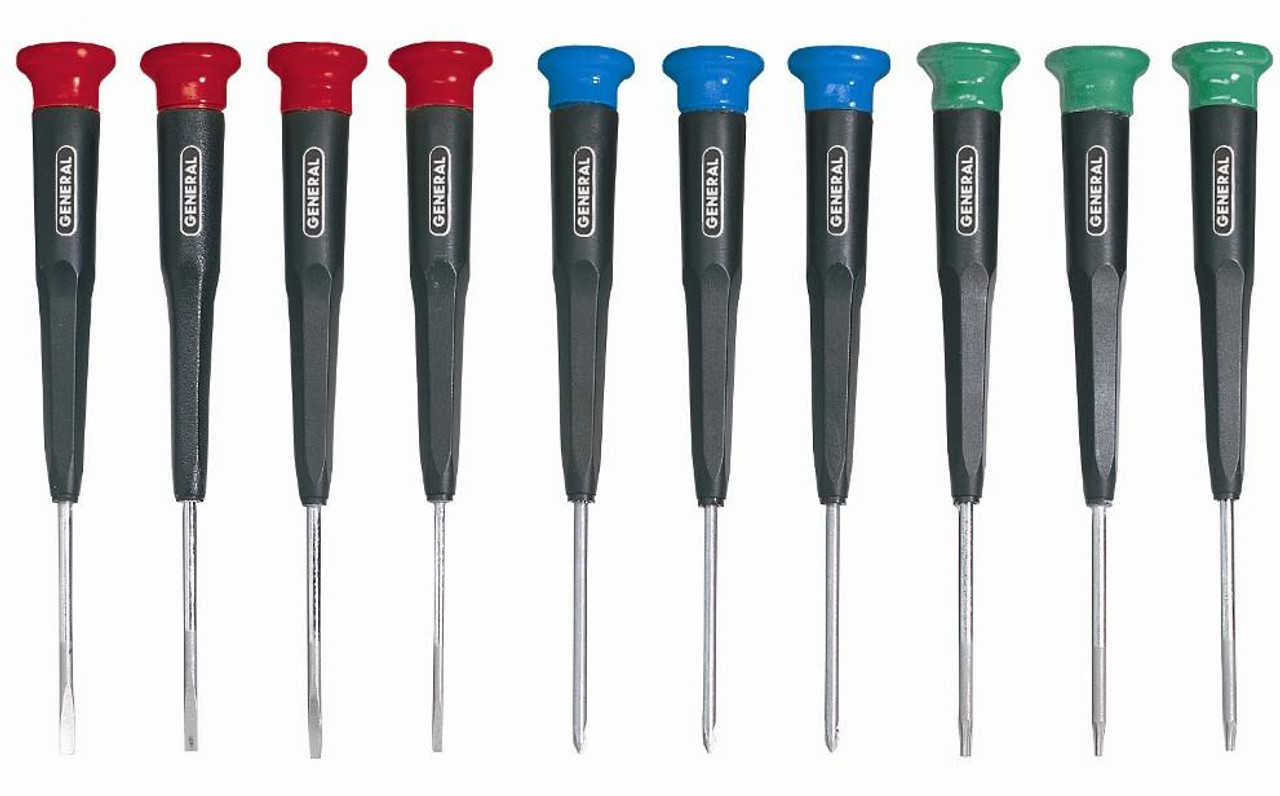 General Tools General Ten-piece Mini Screwdriver Set 690 