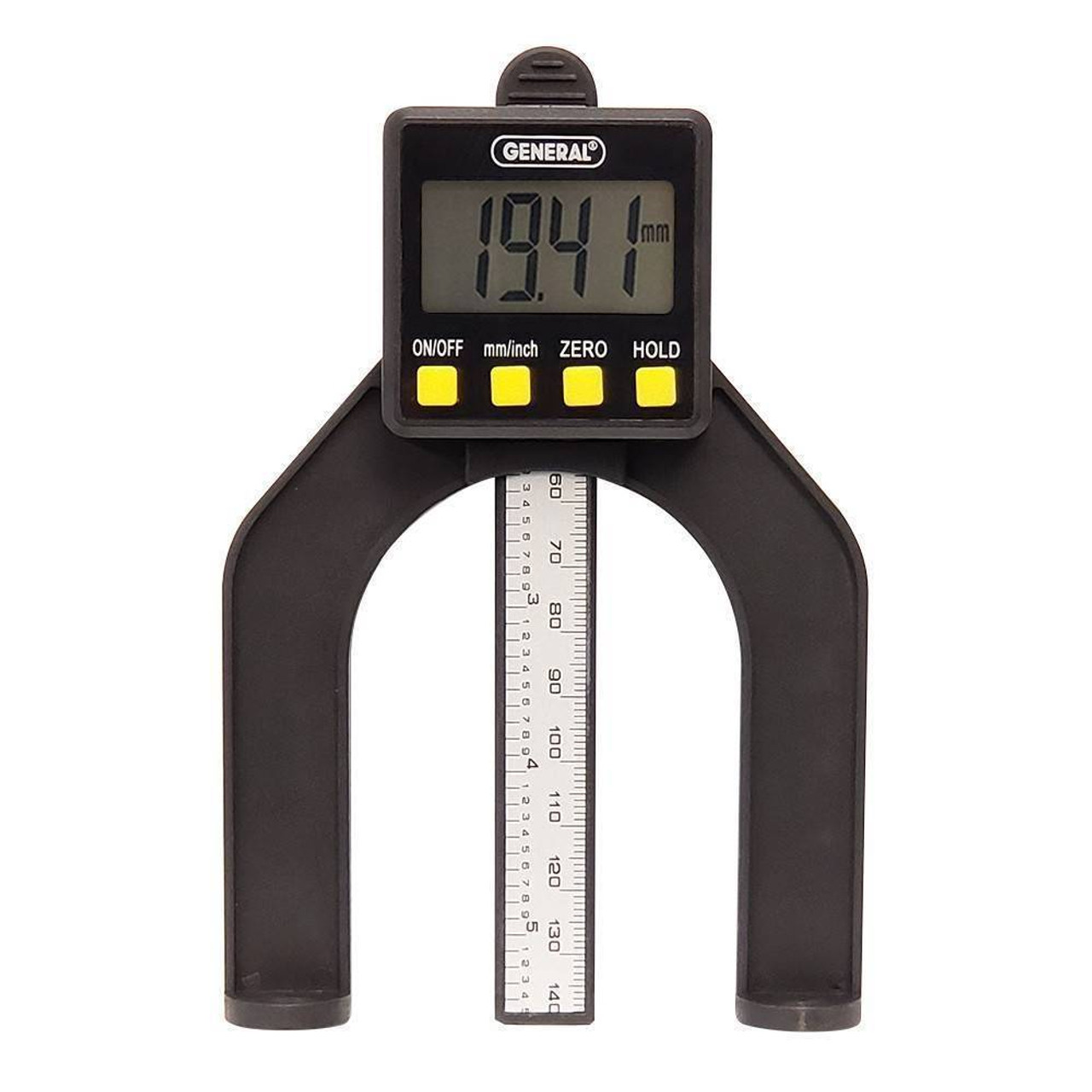 General Digital Height Gauge, Self-Standing, Magnetic,Inches/Millimeters & Detachable Plunger 150