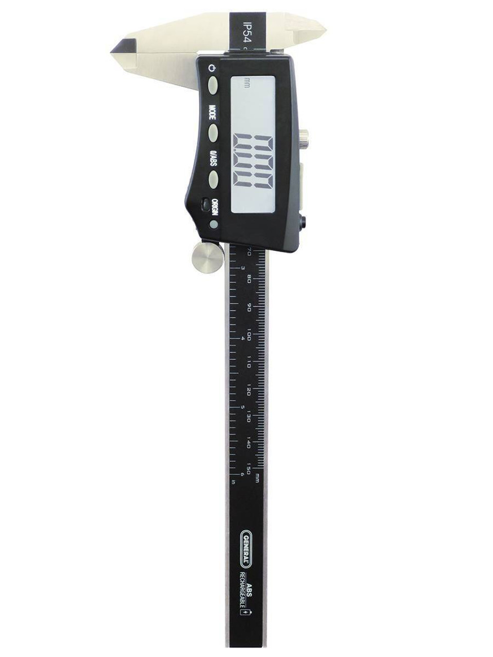 General Digital Caliper, Stainless Steel, 2" LCD Screen 148B