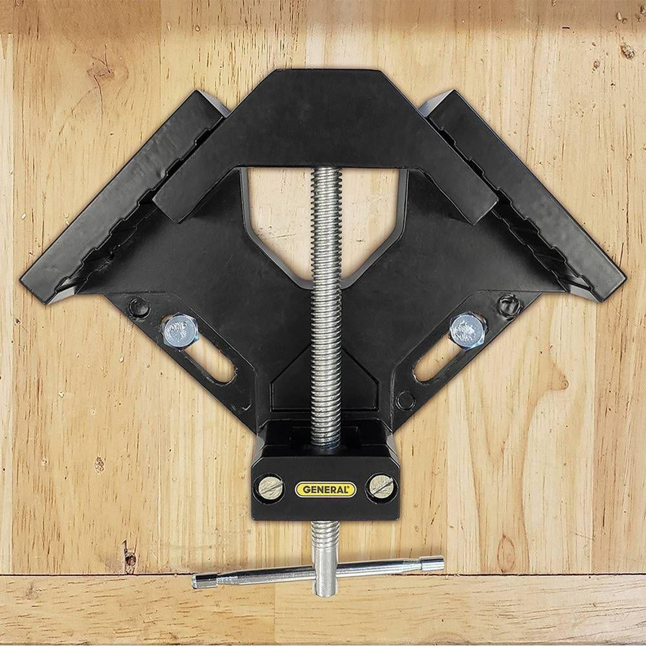 General Tools General 90 Degree Corner Clamp Jig, Max Clamp Capacity 2.7 in, Workbench Mountable, Aluminum 857 