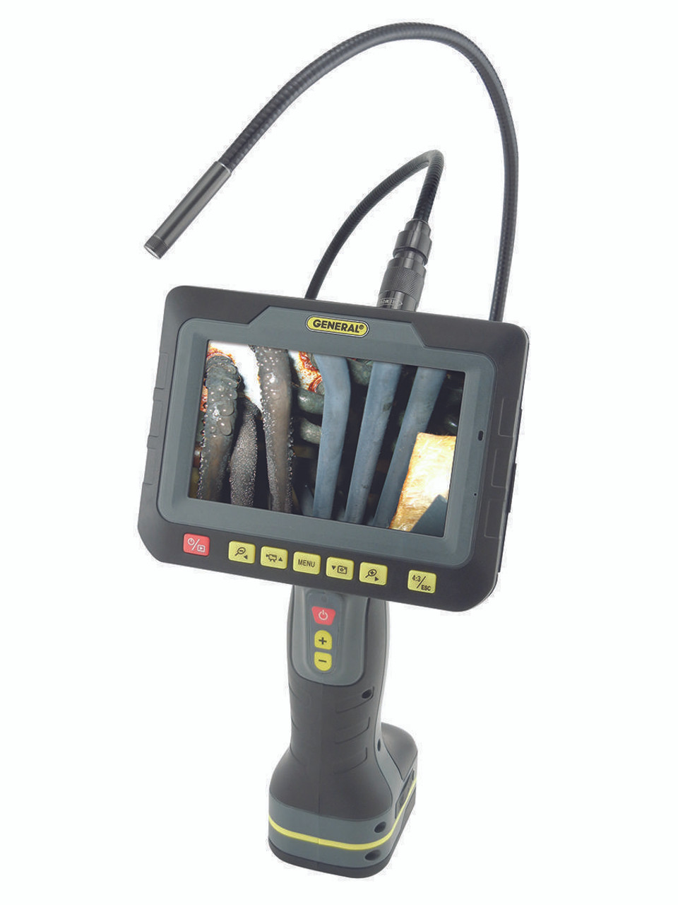 General Wireless Recording Video Inspection Camera/Borescope with 5 In. Screen and 9mm Probe DCS500