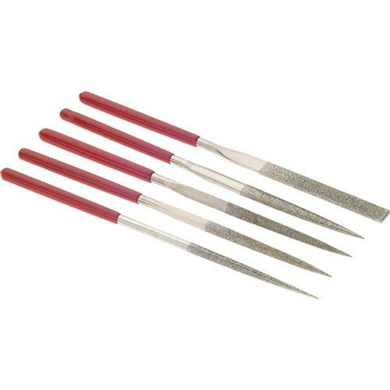 Woodstock International Woodstock SteeleX 5 pc. Diamond File Set D3120  Woodstock International Woodstock SteeleX 5 pc. Diamond File Set D3120