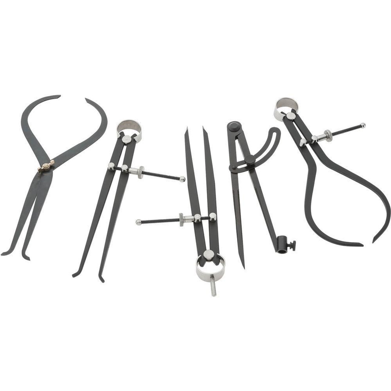 Woodstock International Woodstock Shop Fox Woodworking Caliper Set, 5 pc D4596 