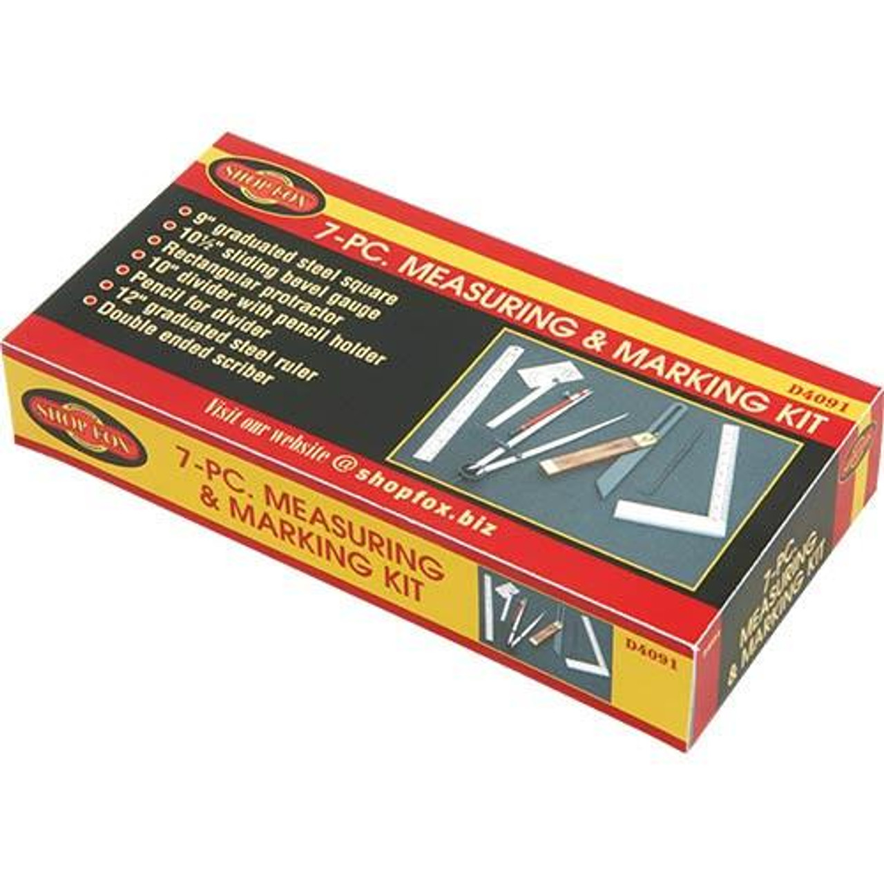 Woodstock International Woodstock Shop Fox 7 pc. Woodworking Kit D4091 