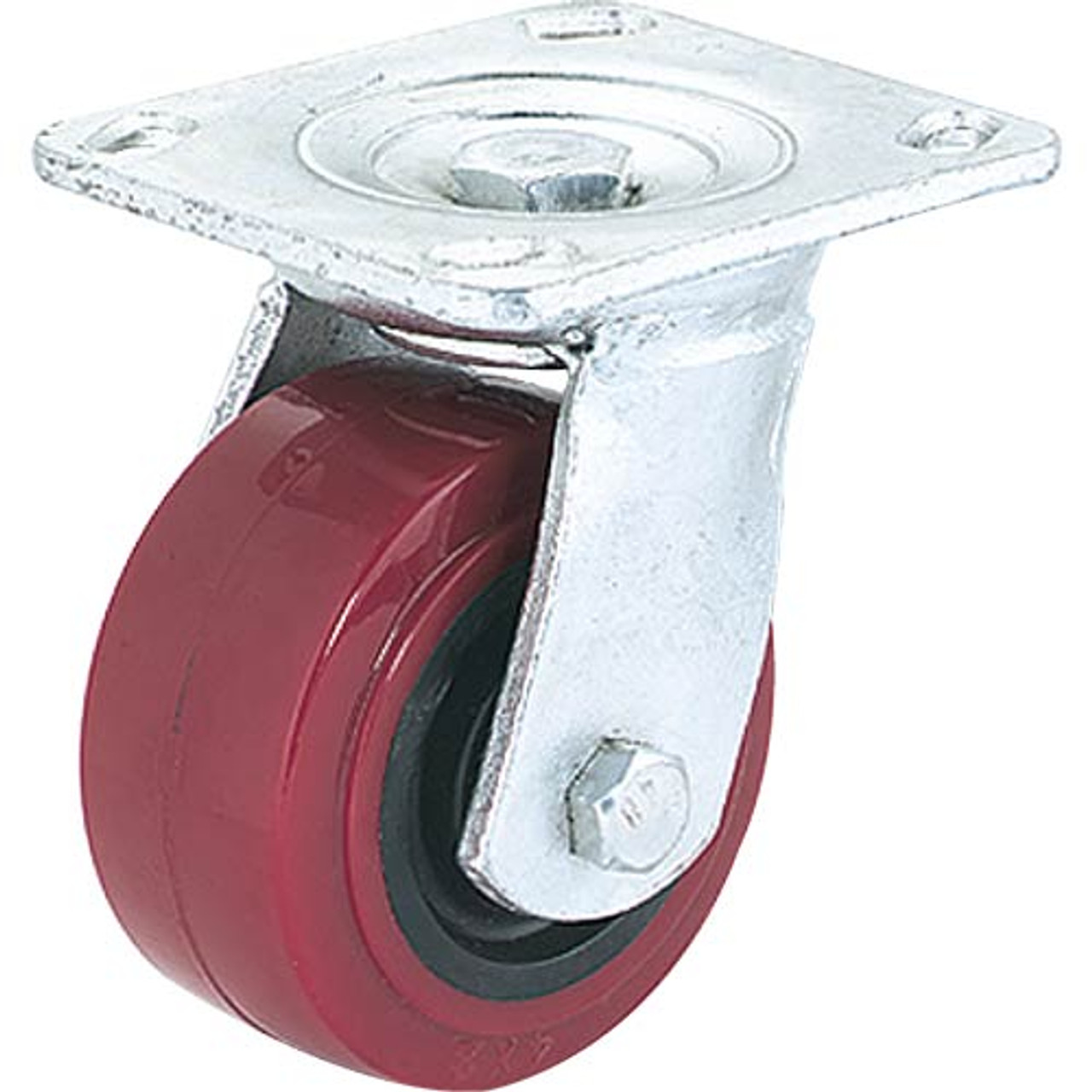 Woodstock Steelex 6" Polyurethane Swivel Caster, Plate Mount D2576