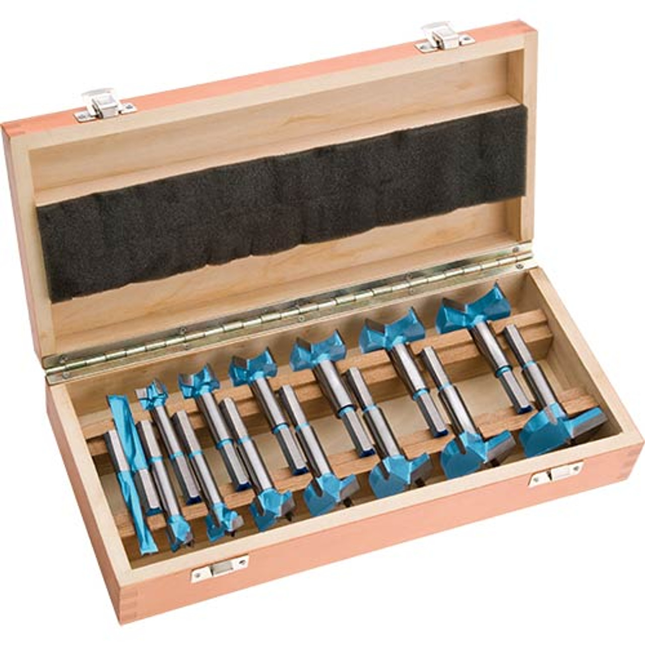 Woodstock Roman Carbide 15 Pc. Carbide Forstner Bit Set, 10mm - 50mm DC1920