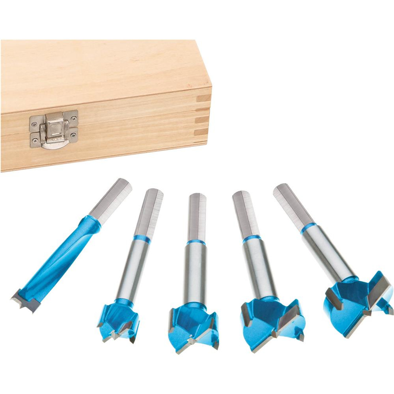 Woodstock Roman Carbide 5 pc. Carbide Forstner Bit Set, 15mm - 35mm DC1919