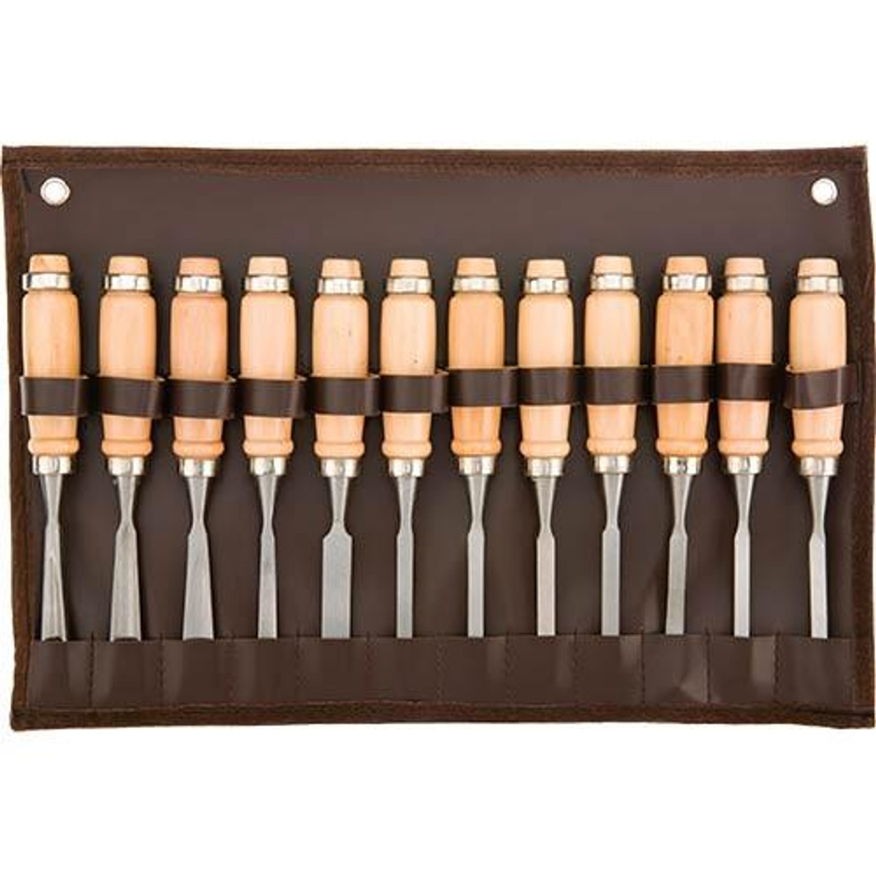 Woodstock International Woodstock SteeleX 12 pc. Carving Chisel Set D2227 