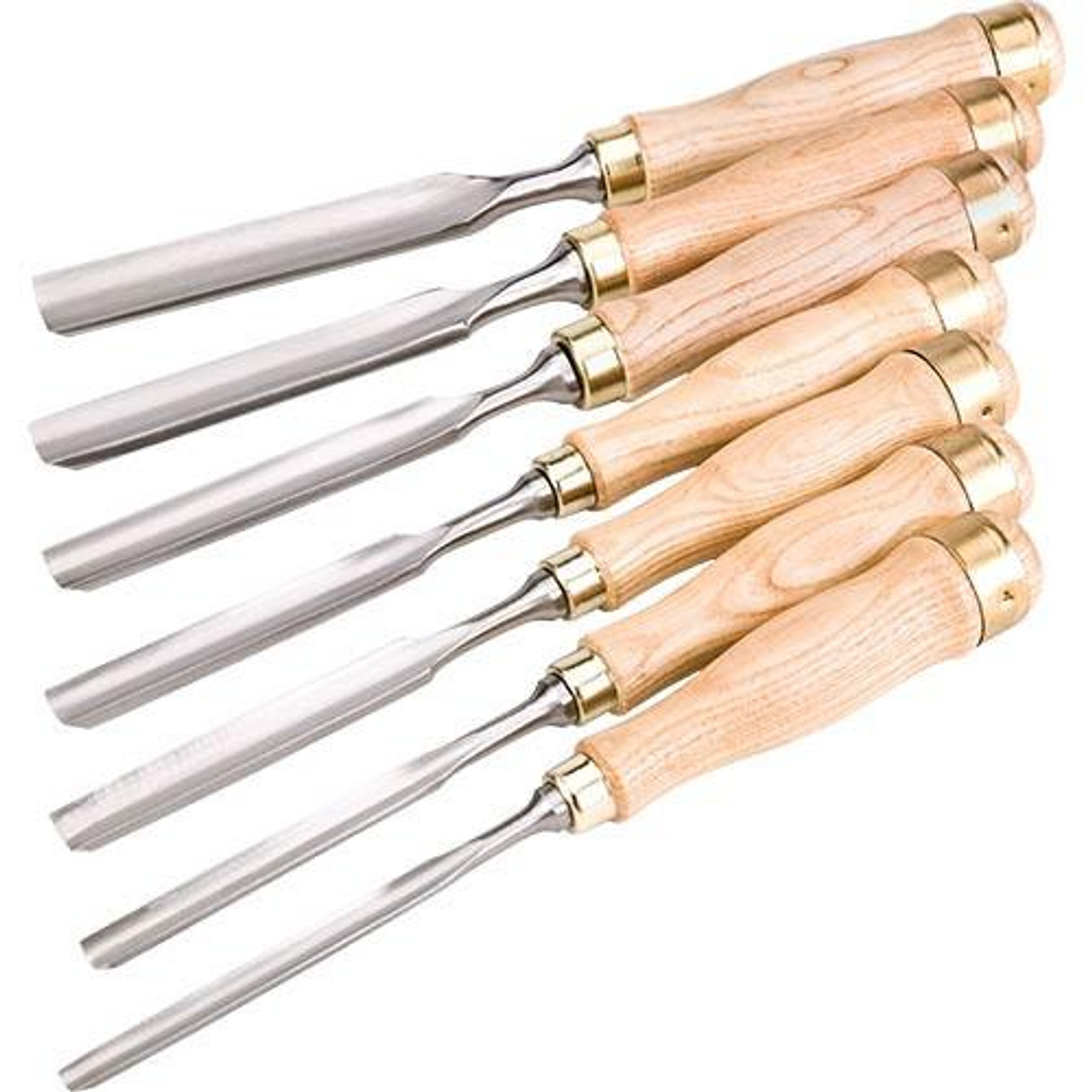 Woodstock International Woodstock Shop Fox 7 pc. Gouge Chisel Set D3780 