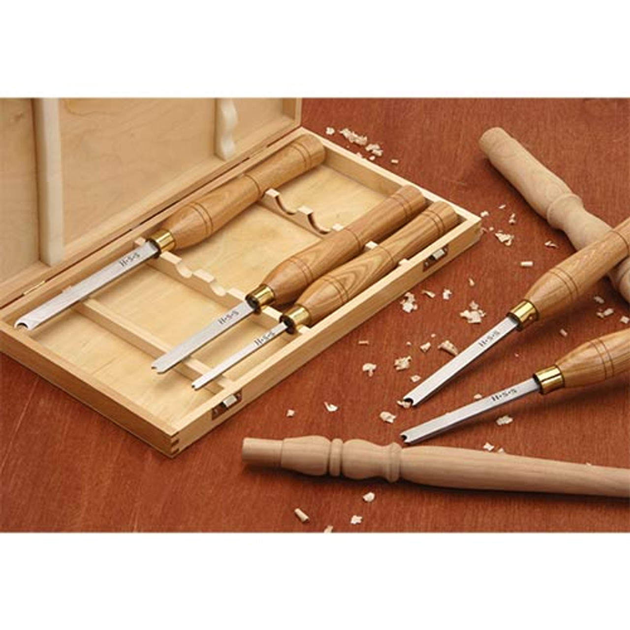 Woodstock Shop Fox 5 pc. HSS Lathe Beading Scraper Set D4067