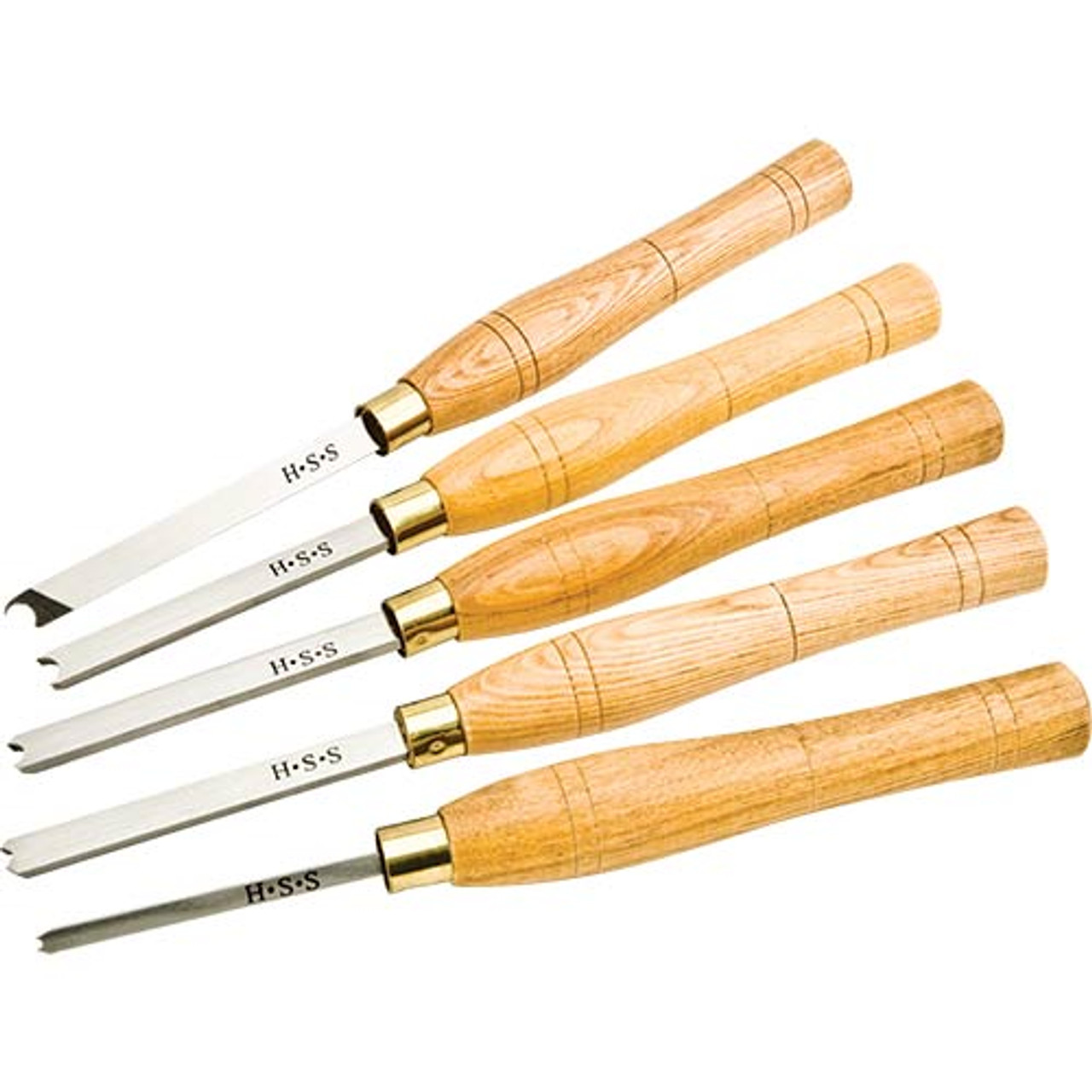 Woodstock Shop Fox 5 pc. HSS Lathe Beading Scraper Set D4067