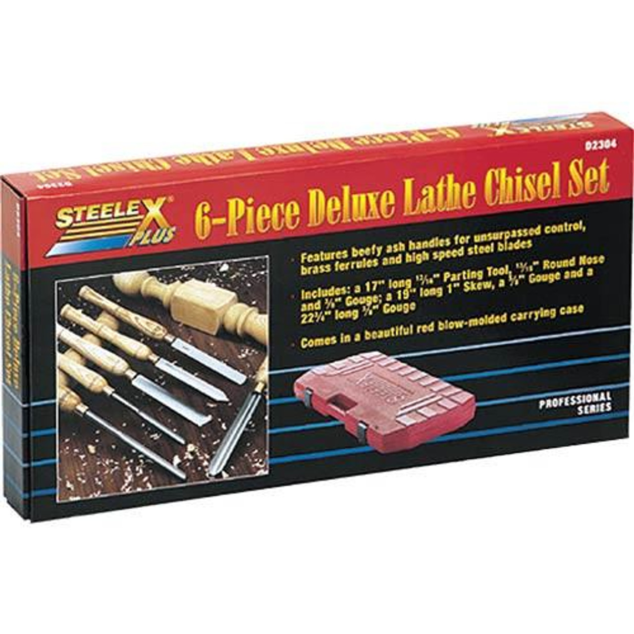Woodstock International Woodstock SteeleX 6 Pc. Deluxe HSS Lathe Chisel Set D2304 