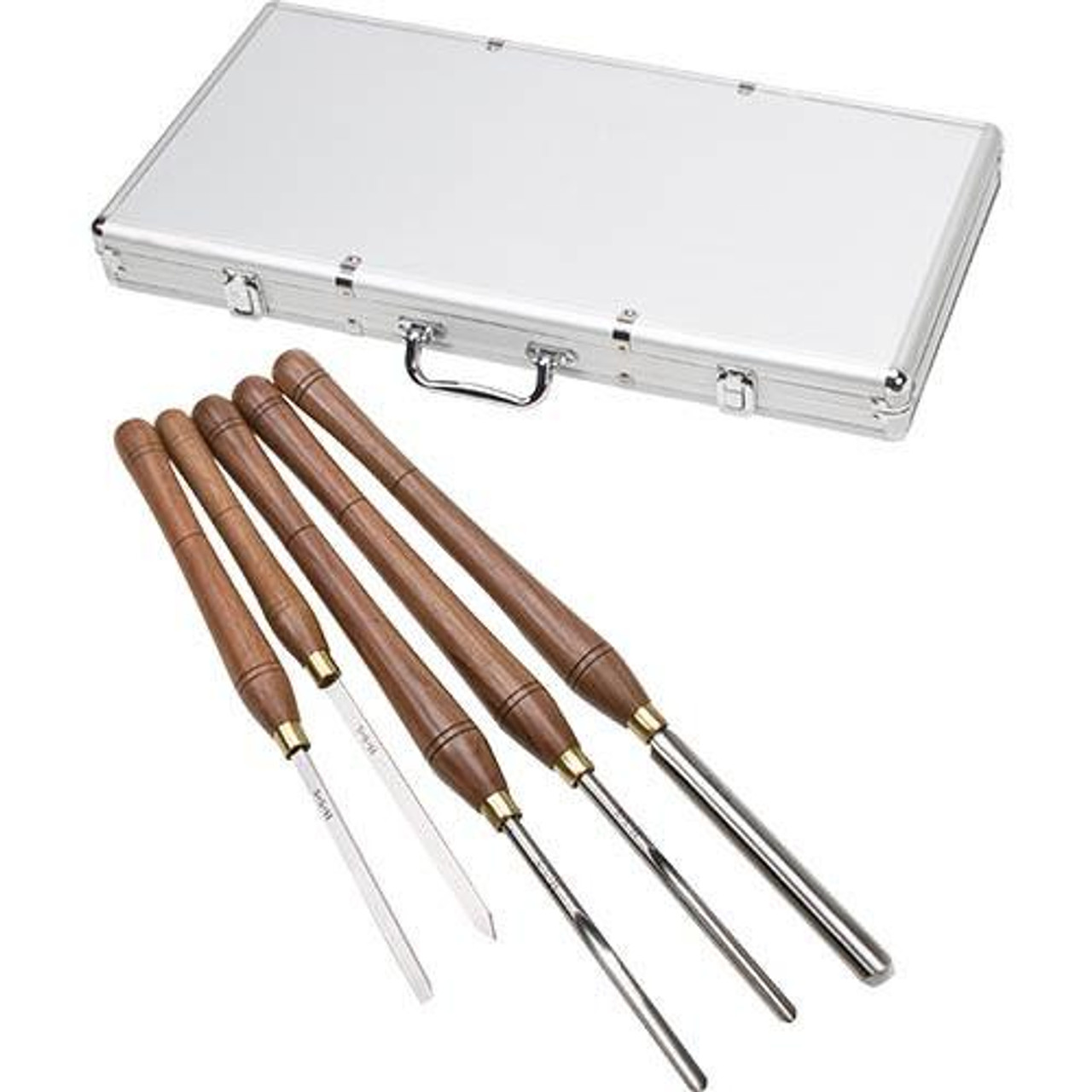Woodstock International Woodstock Shop Fox 5 pc. Deluxe HSS Lathe Chisel Set D3790 
