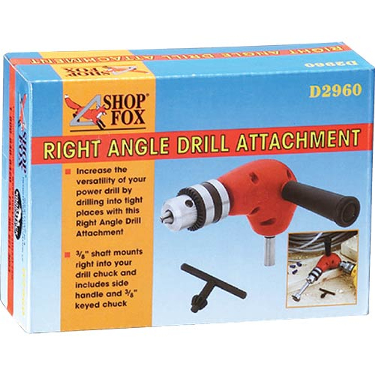 Woodstock Shop Fox Right Angle Drill Attachment D2960