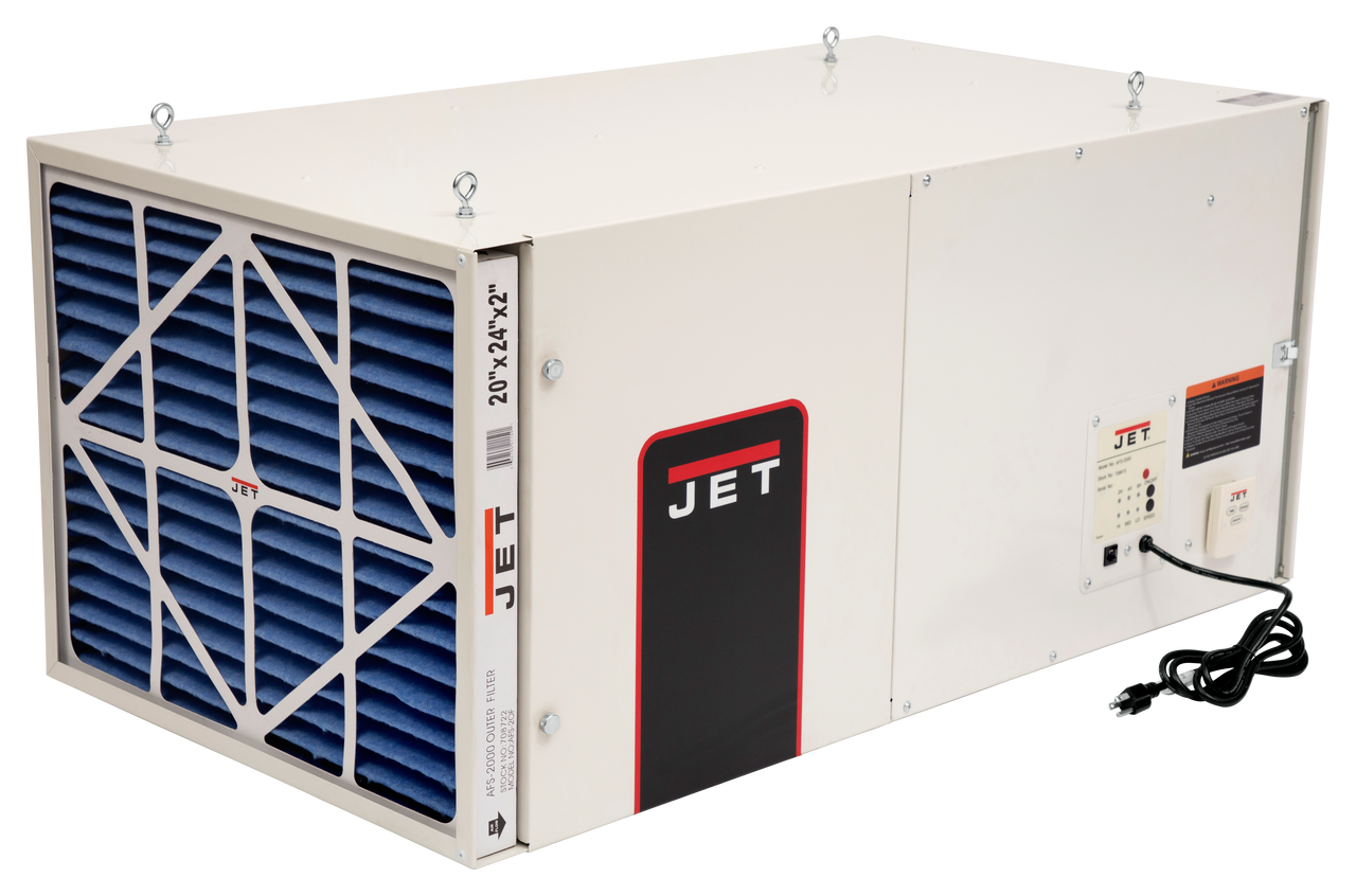 Jet AFS-2000, 1700CFM Air Filtration System, 3-Speed, with Remote Control 708615