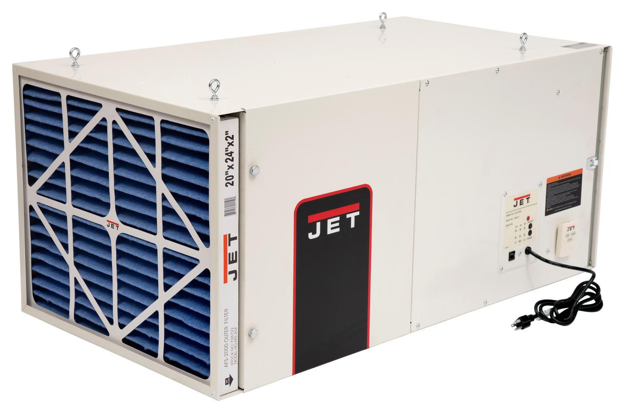 Jet Tools Jet AFS-2000, 1700CFM Air Filtration System, 3-Speed, with Remote Control Stock Number: JT9-708615 NO SALES TAX 
