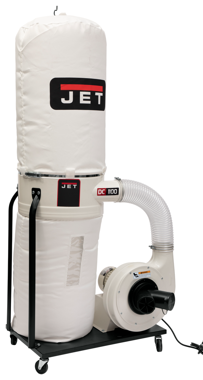 Jet DC-1100VX-BK Dust Collector, 1.5HP 1PH 115/230V, 30-Micron Bag Filter Kit 708657K