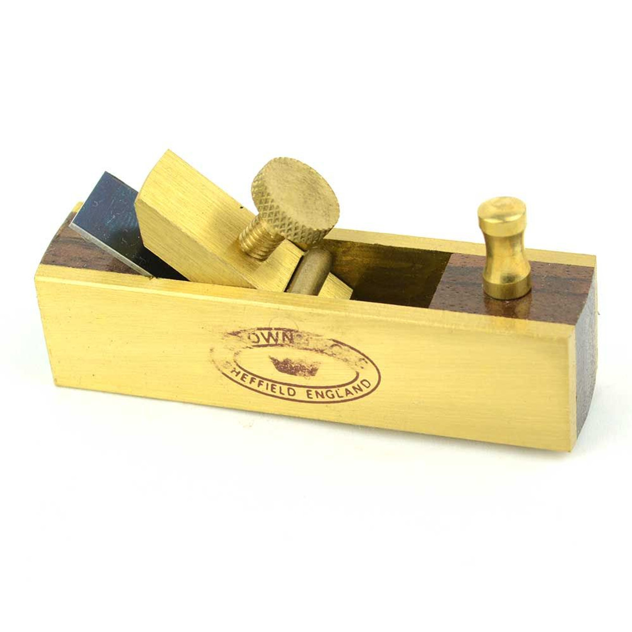 CROWN TOOLS MPB MINIATURE ROSEWOOD & BRASS BLOCK PLANE 23050