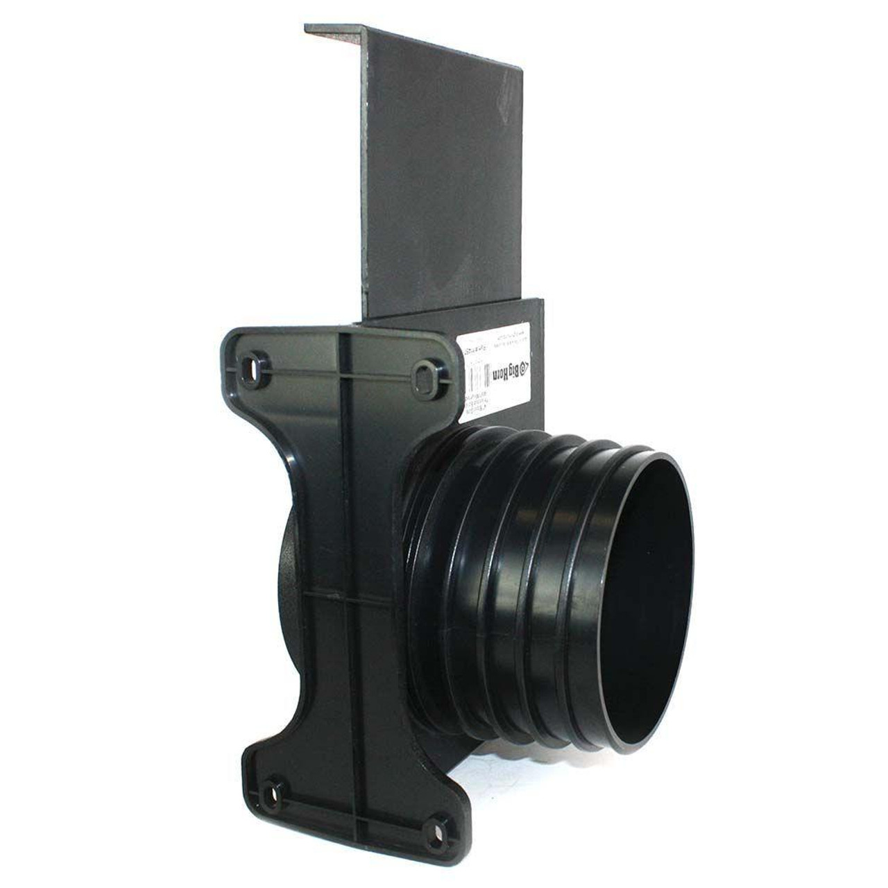 Big Horn Tools Big Horn 4-Inch ABS Plastic Wall Mounted Blast Gate with One Threaded End and One Quick Disconnect End for Dust Collection Systems 11457 