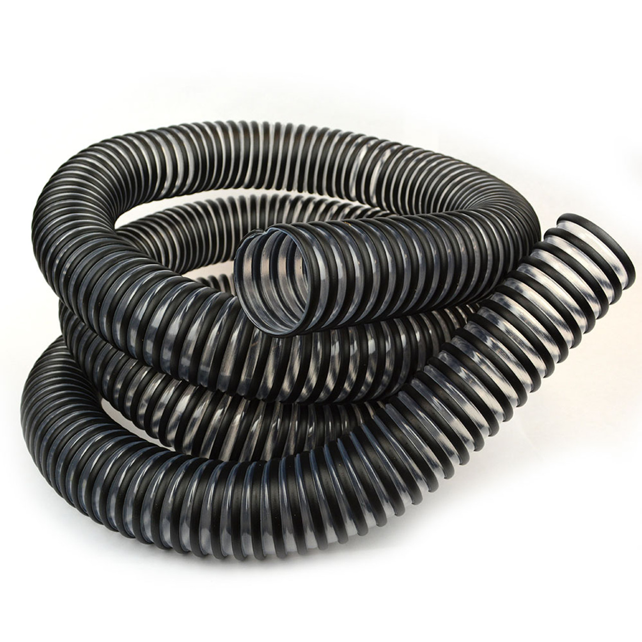 Big Horn 2 Inch x 10 Feet Dust Hose, Clear with Black Helix 11283