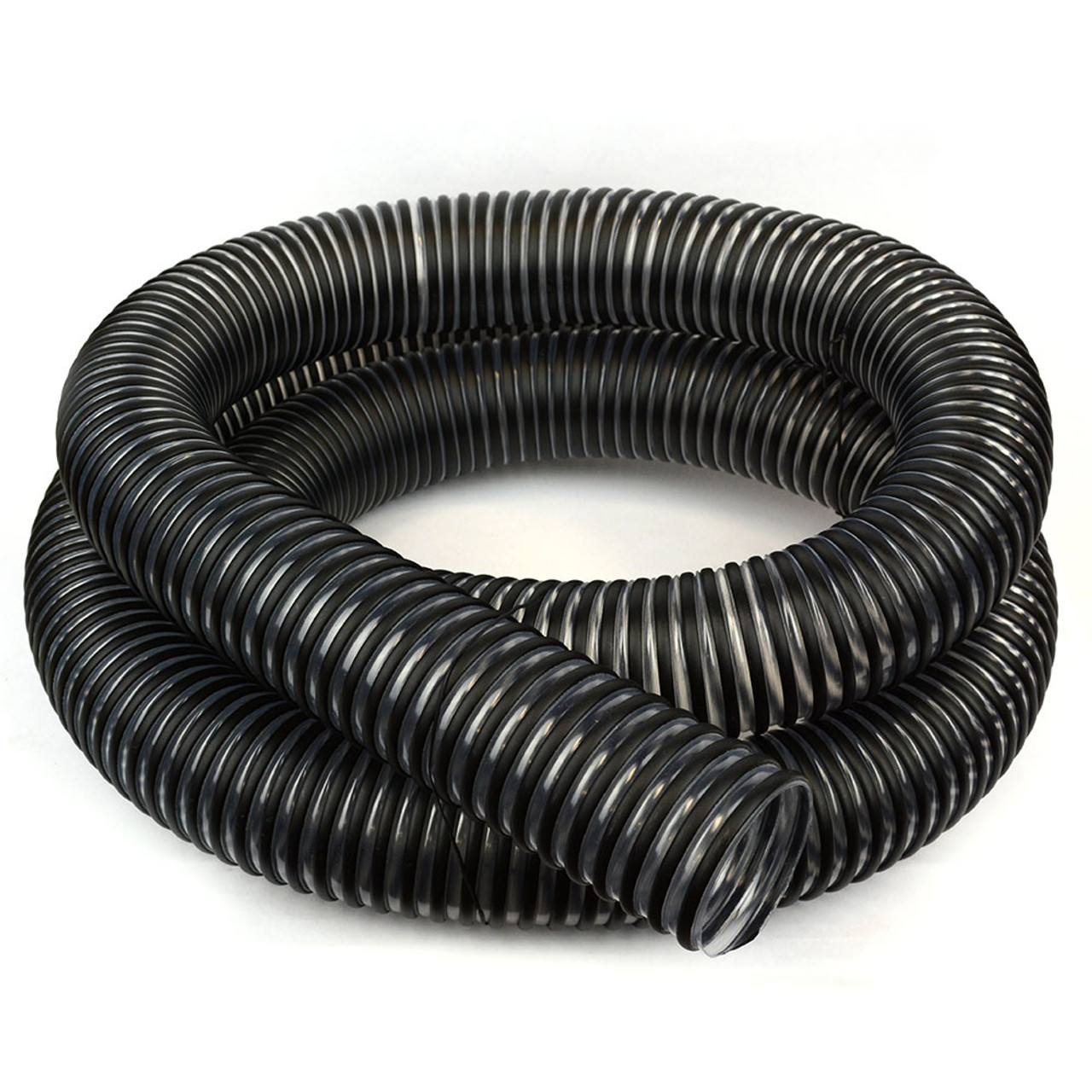 Big Horn 2-1/2 Inch x 10 Feet Dust Hose, Clear with black Helix 11293