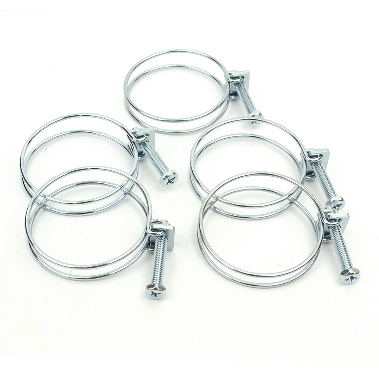 Big Horn 5 Pack 2-1/2 Inch Wire Hose Clamp 11725PK
