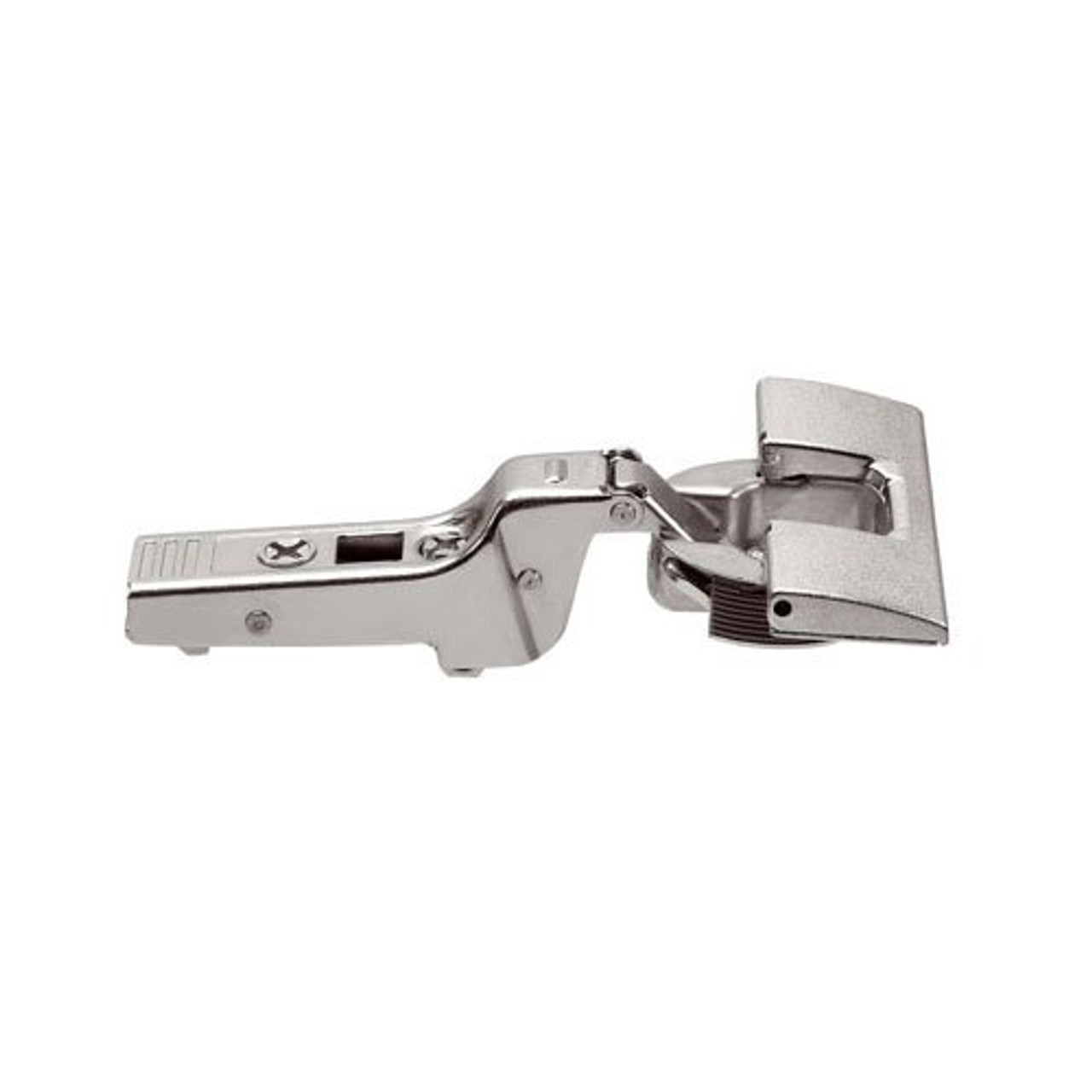 Blum 71B9690 95 Degree Thick Door Half-Cranked INSERTA Clip Top BLUMOTION Soft-Close Nickel or Onyx