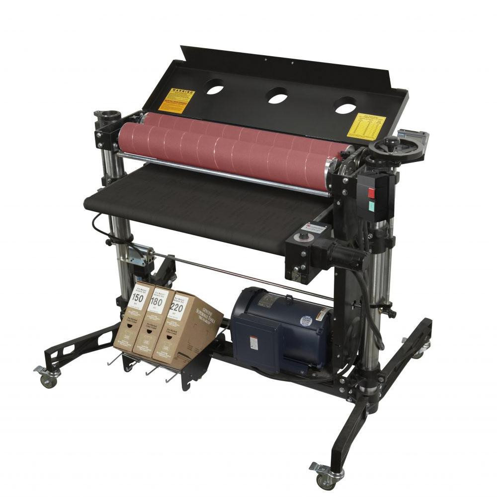 SuperMax 37X2 DOUBLE DRUM SANDER WITH CASTERS, 220V 1Ph SUPMX