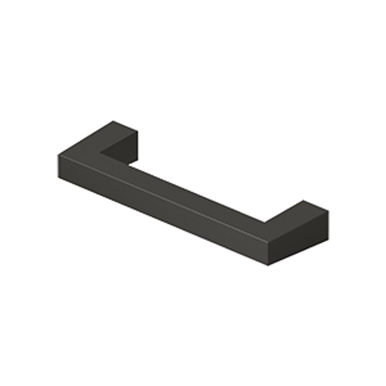 Deltana MODERN SQUARE BAR PULL, 3-1/2", HD, SOLID BRASS SBP35