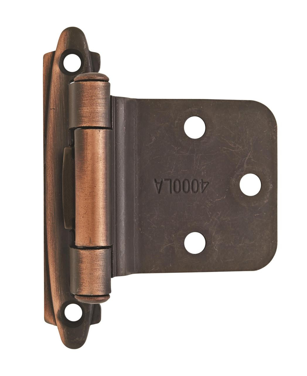  Amerock Variable Overlay Reverse Bevel Hinge FACE MOUNT Self Closing BPR7630 