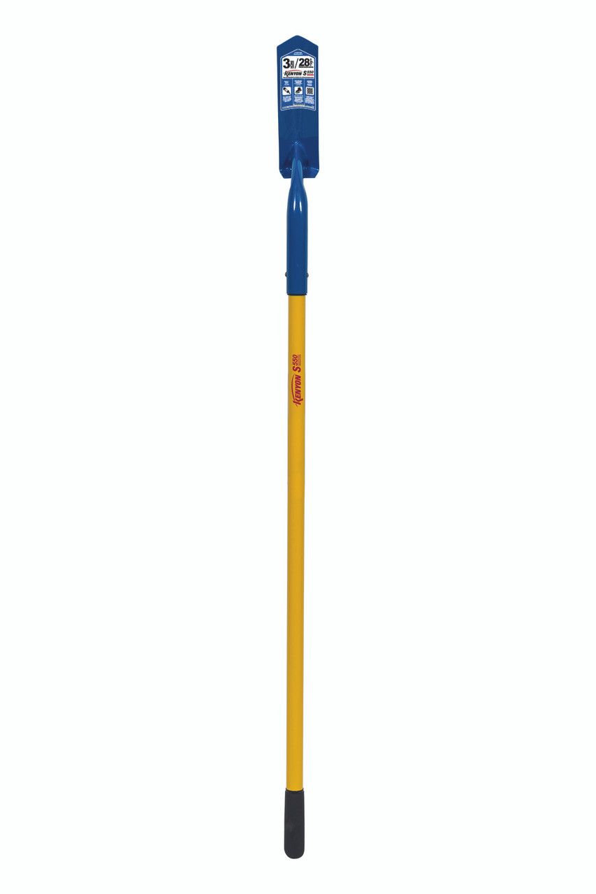 Seymour Midwest 3" Trenching/Cleanout Shovel, 16 Gauge Tempered Steel "V" Blade, 48" Yellow Fiberglass Handle 89233