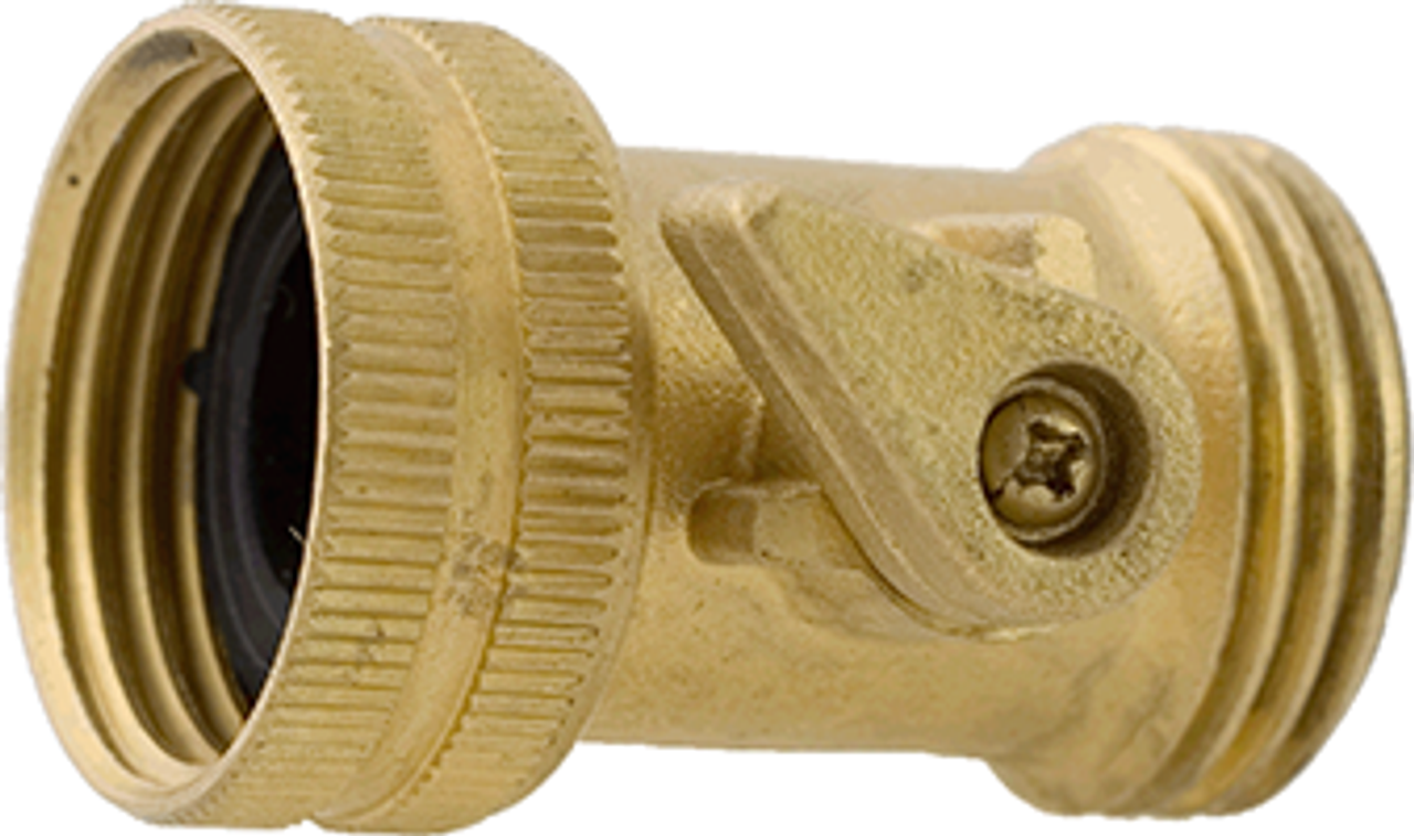 Aqualine Hose End Shut-Off Valve Solid Brass HSOB