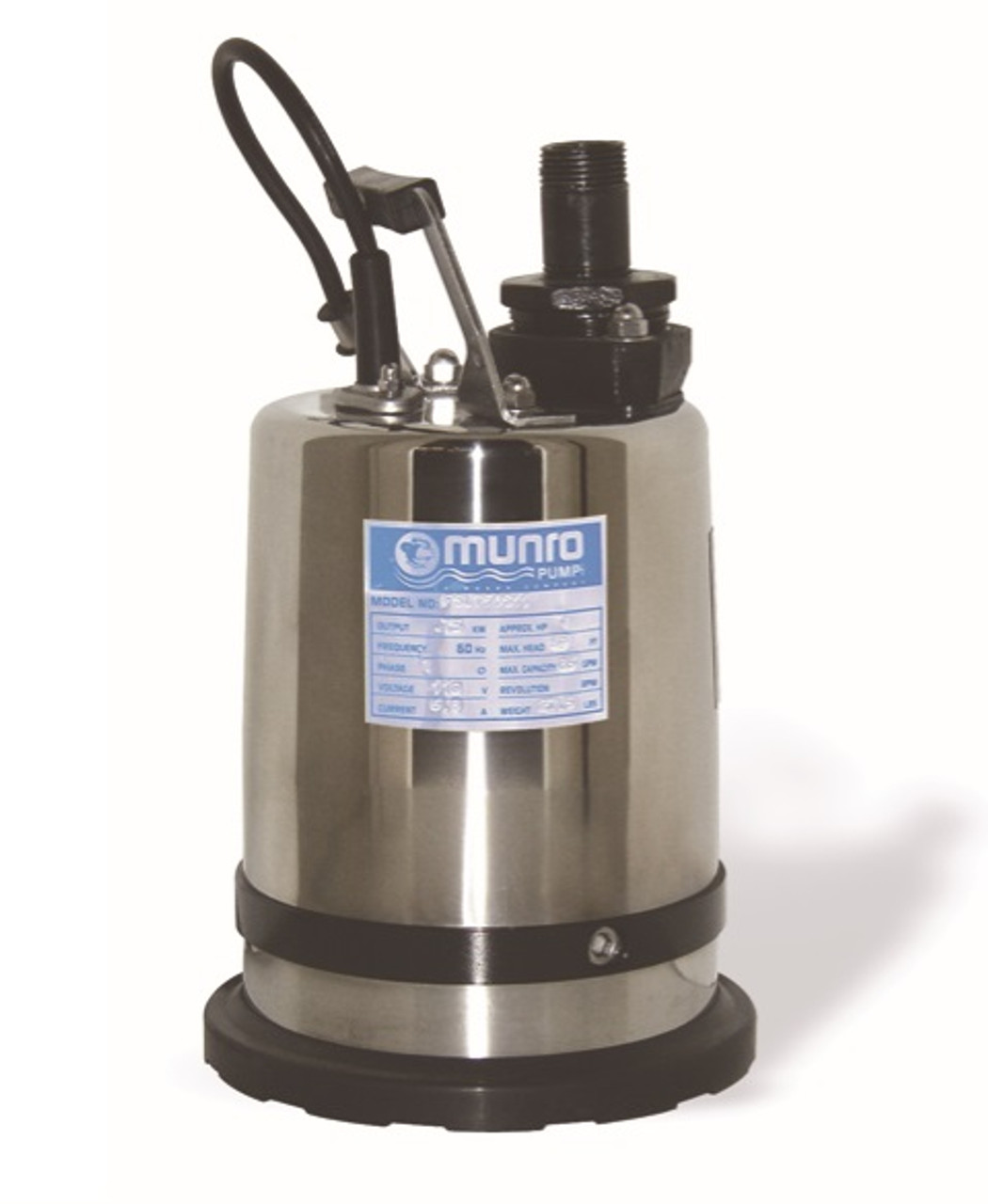 Munro FSR Series Dewatering Pumps 110Volt,220 Volt, 1" and 2" Discharges 1/2 hp