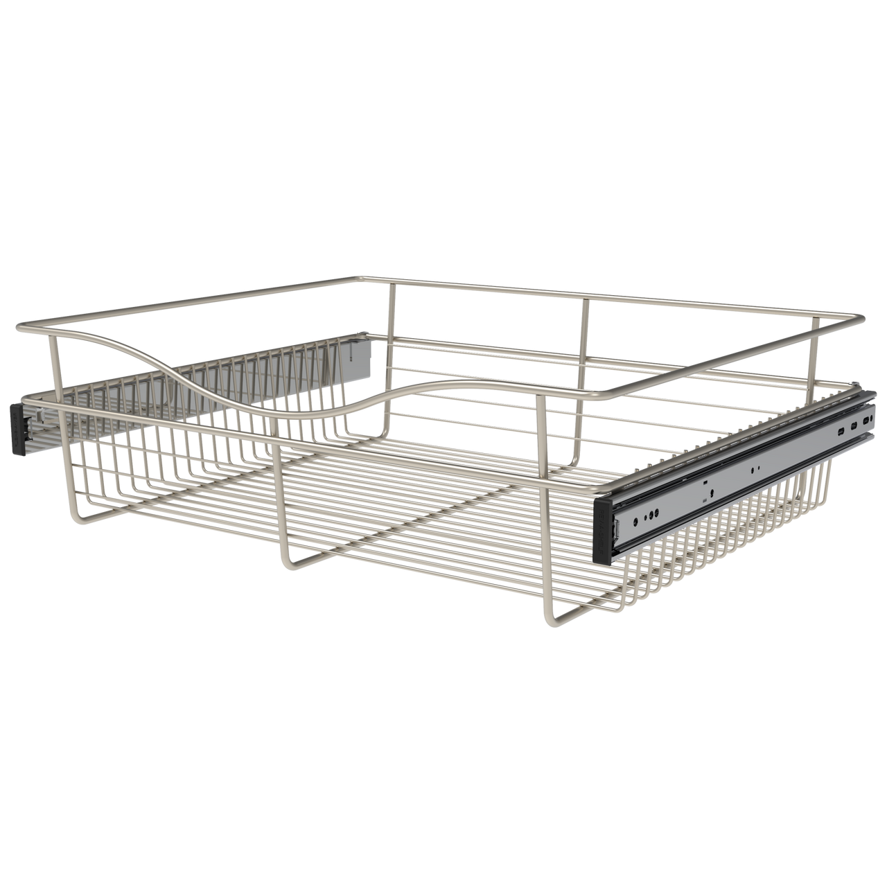 Rev-A-Shelf Wire Pull Baskets 24" Wide - 20" Deep - 3 Heights-3 Finishes
