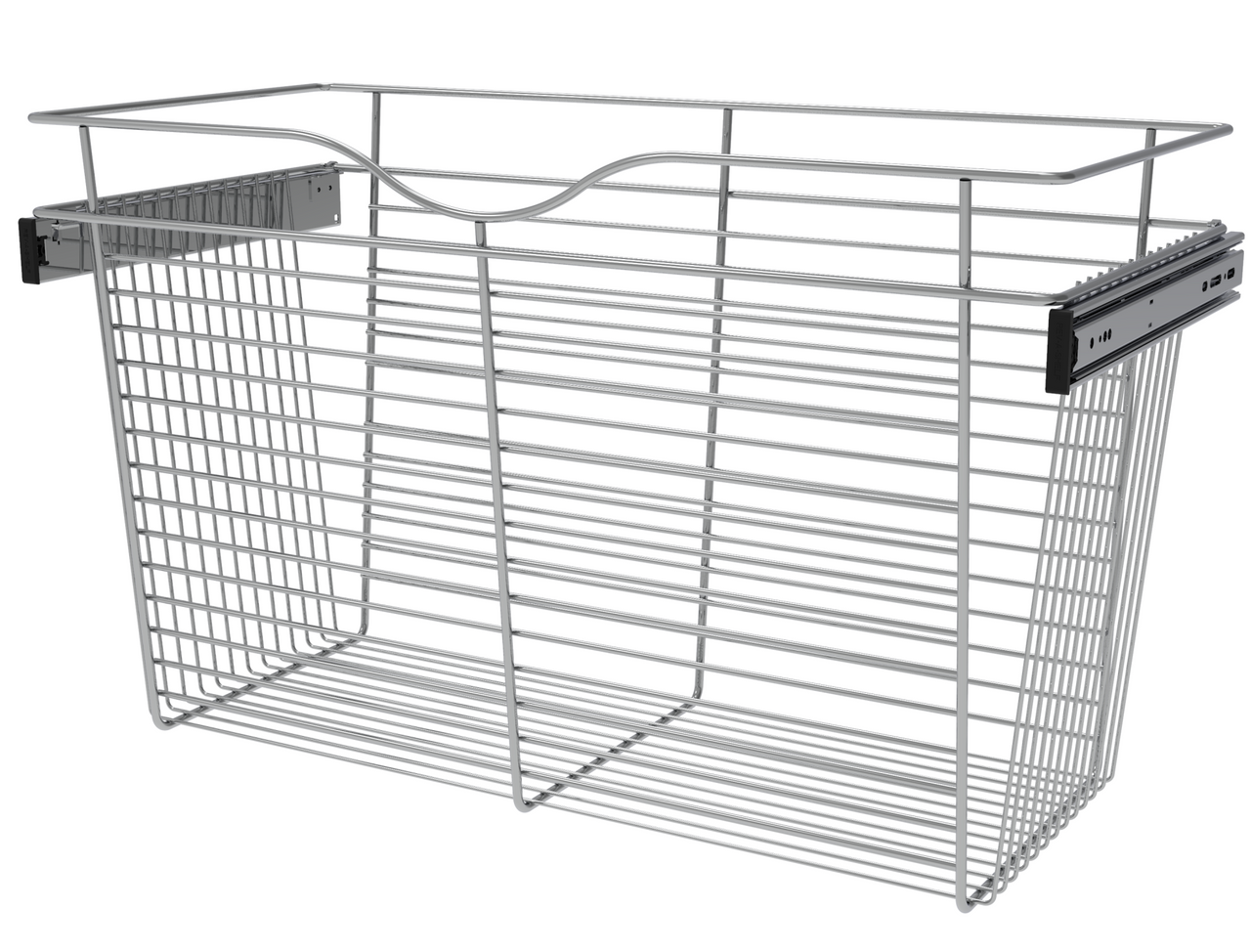 14 Inch Deep Closet or Kitchen Cabinet Heavy-Gauge Wire Baskets w/  Full-Extension Slides by Rev-A-Shelf