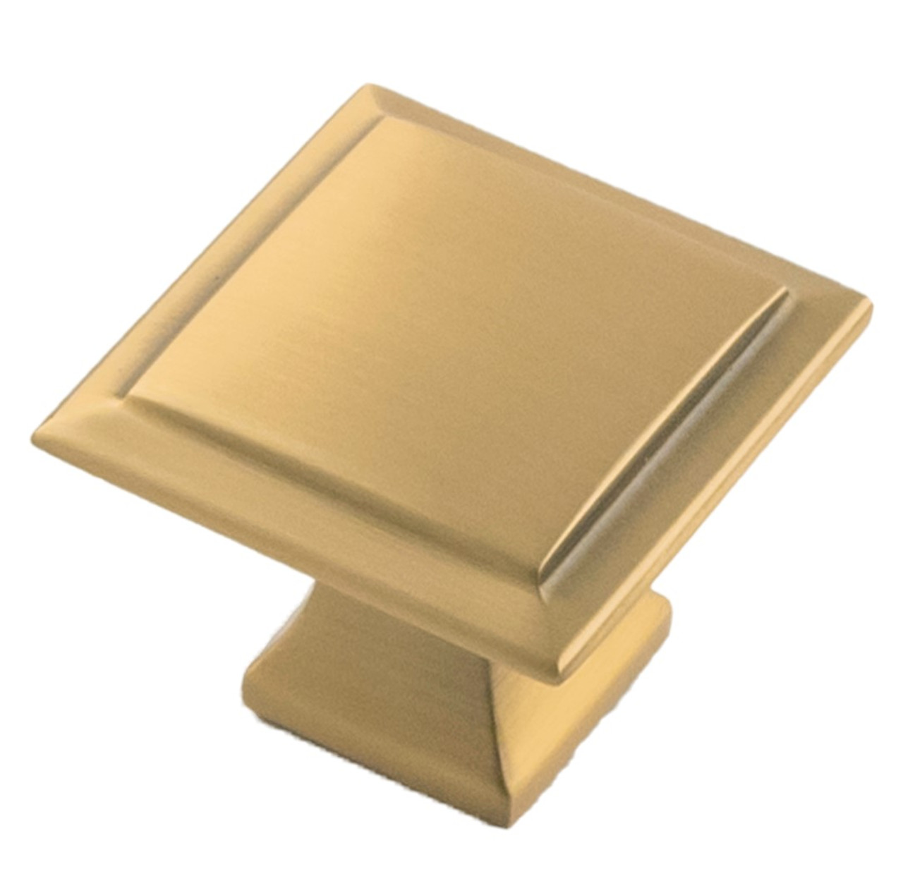 Belwith Keeler Studio II Series  1-1/4 inch Solid Brass Square Knob 5 Finishes