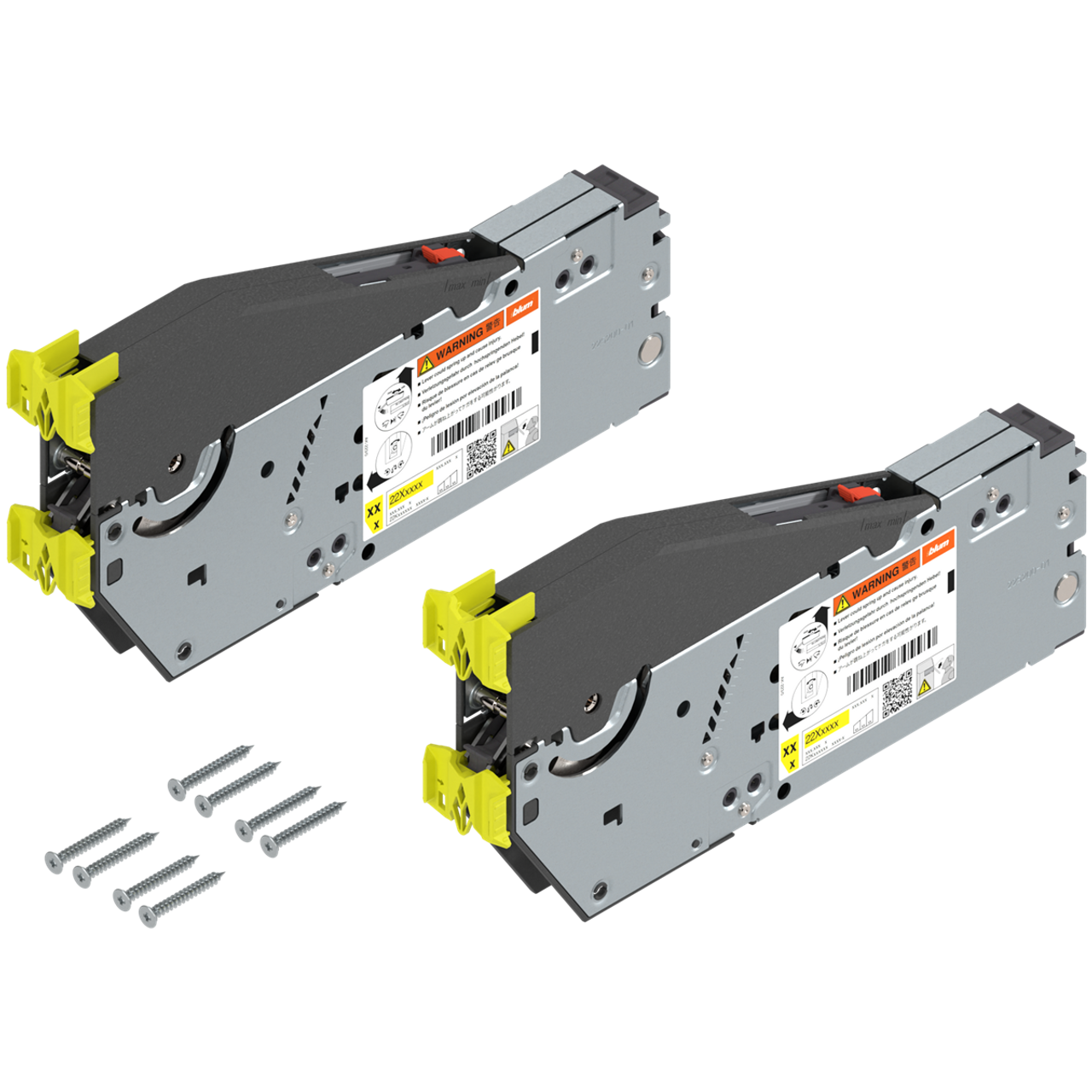 Blum AVENTOS HS Top 22S2800/22S2810 Lift Mechanism Set 25-5/8" to 31-1/2" Cabinet Height 2 Options Blum AVENTOS HS Top 22S2800/22S2810 Lift Mechanism Set 25-5/8" to 31-1/2" Cabinet Height 2 Options