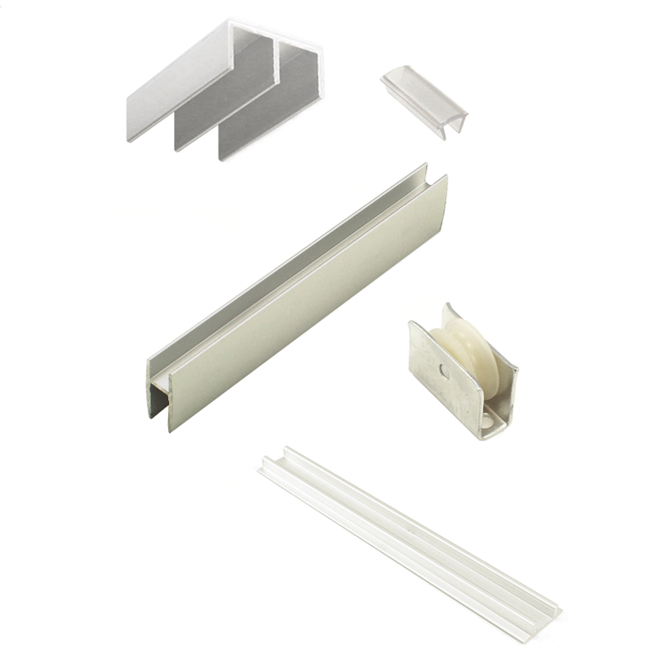 EPCO Assembly NO. 14 Sliding Door Track Kit for 1/4" Glass  Doors
