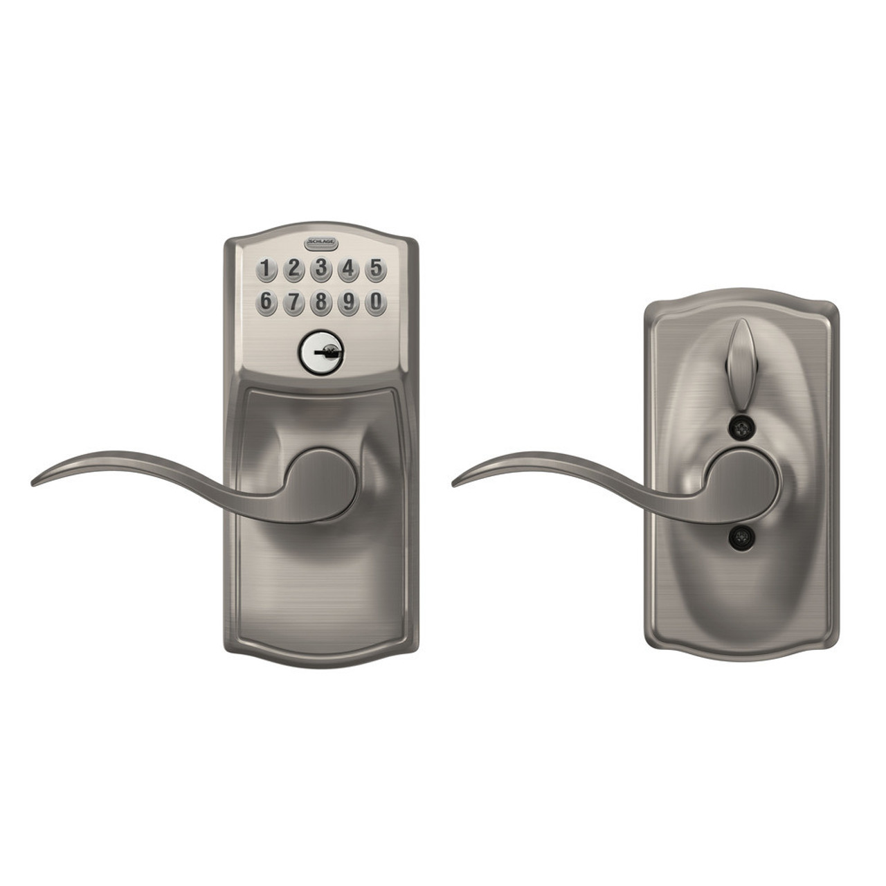 Schlage FE595 - Electronic Keypad Entry with Flex-Lock Camelot Housing and Accent Levers