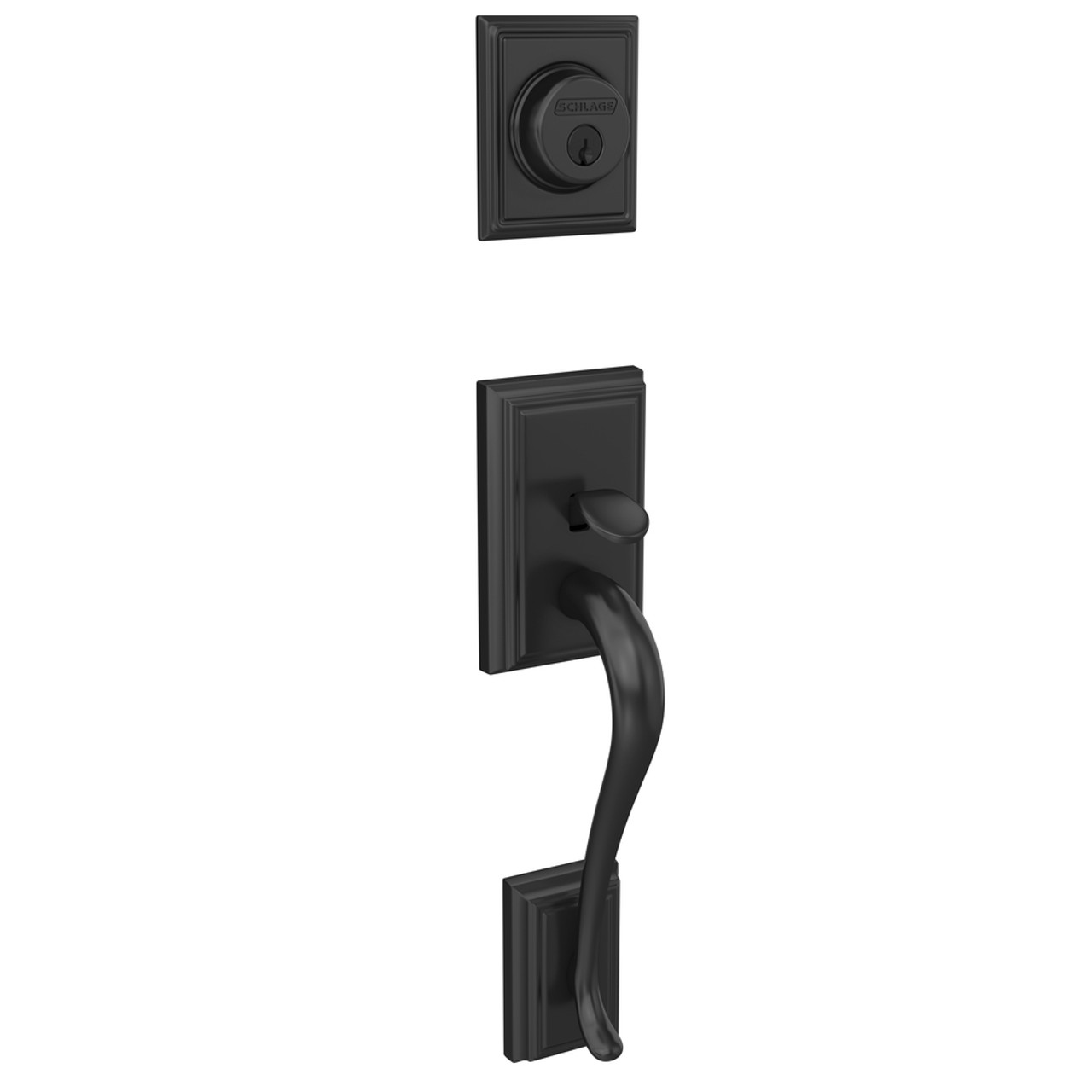 Schlage F58ADD Handleset/Entrance Lock Exterior Addison Series